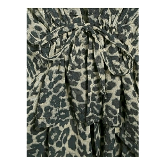 NWT Women's Leopard Print Chiffon Kimono - Picture 6 of 6
